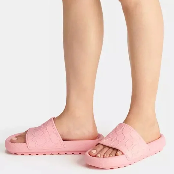 New💓Coach Sport Slide In Signature Pink - Picture 5 of 6